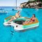 Multi-Color Inflatable Floating Dock with Detachable Ladder and Lounge Mesh